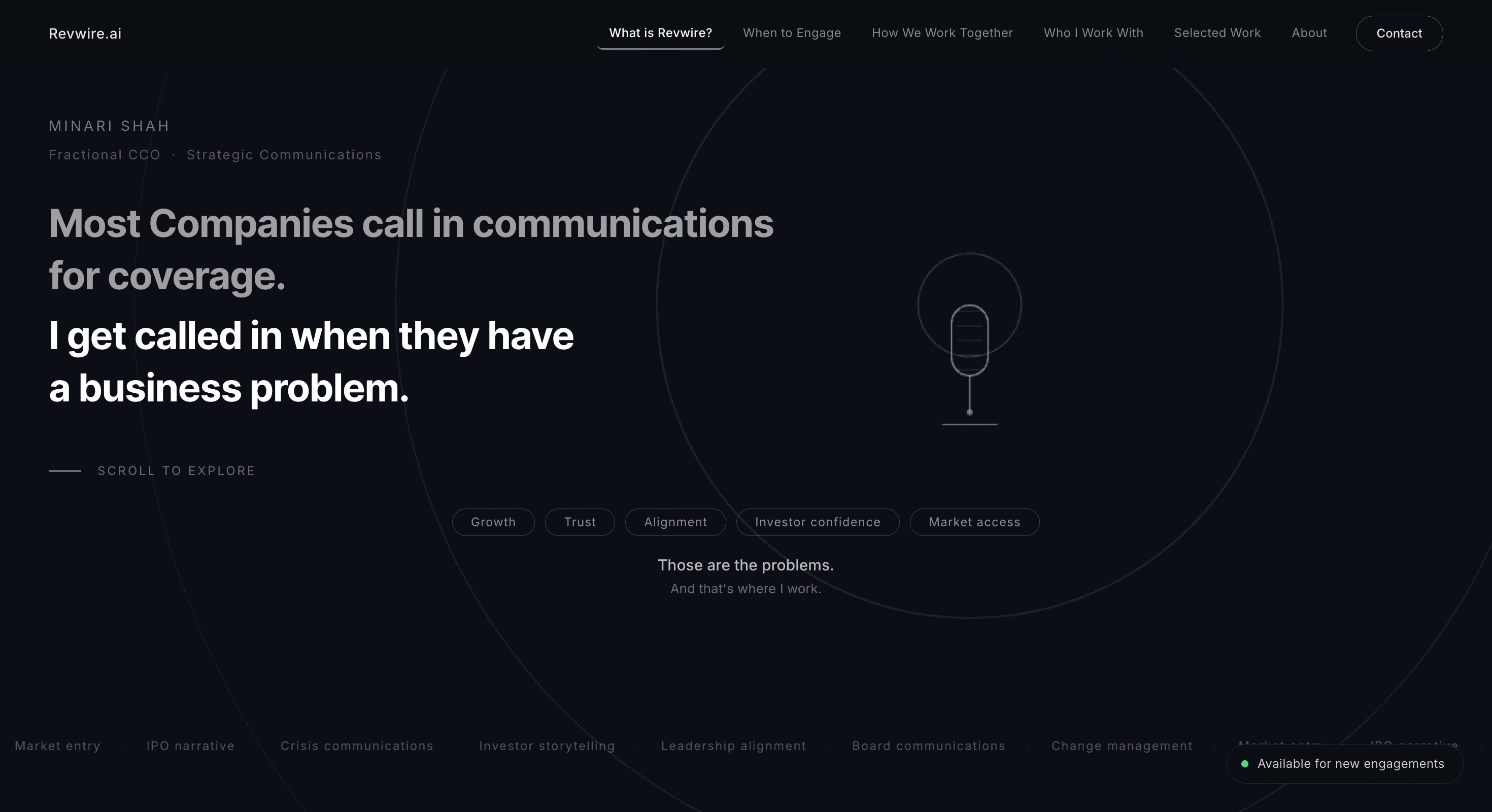 Private Consulting Website website screenshot